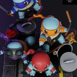 Teenage Mutant Ninja Turtles Figure Pokemon | 3D Print Model | STL