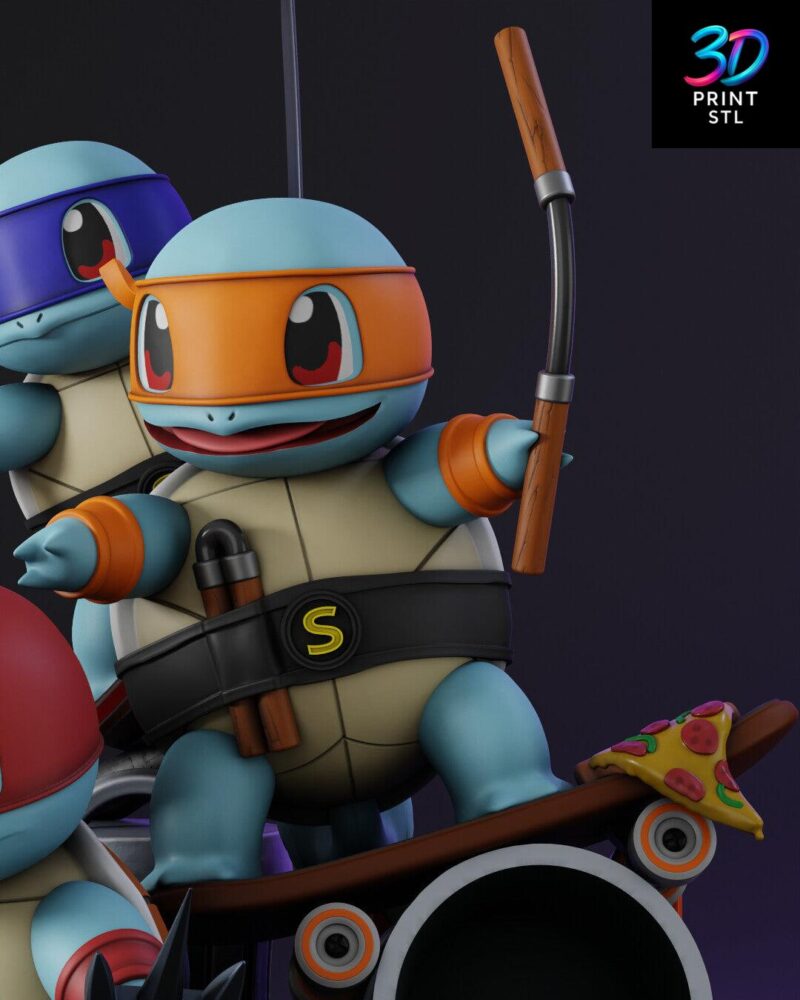 Teenage Mutant Ninja Turtles Figure Pokemon | 3D Print Model | STL - Image 7