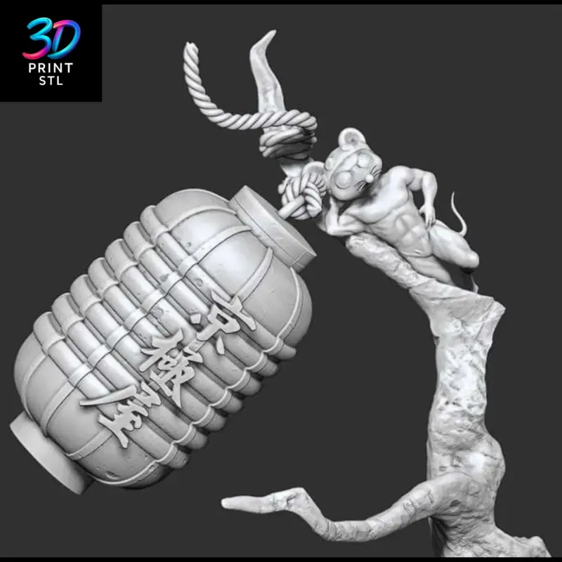 Tengen vs Gyutaro Diorama Demon Slayer | 3D Print Model | STL - Image 6