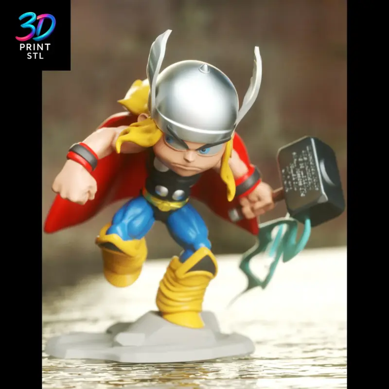 Thanos vs Avengers Chibi Diorama Marvel | STL File for 3D Printing - Image 4