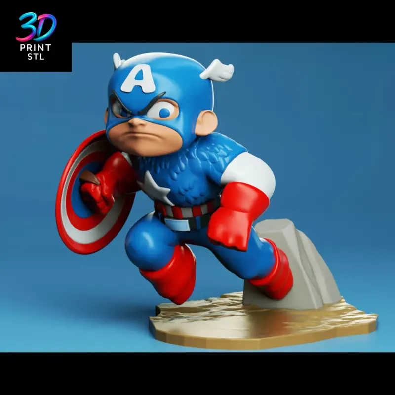 Thanos vs Avengers Chibi Diorama Marvel | STL File for 3D Printing - Image 5