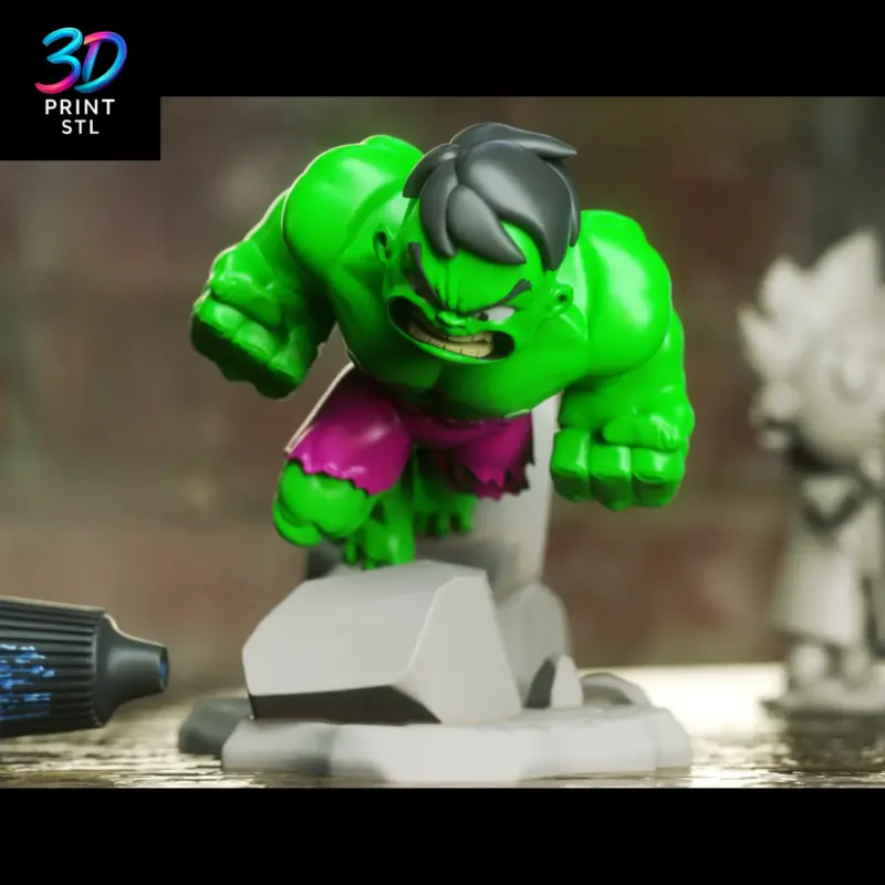 Thanos vs Avengers Chibi Diorama Marvel | STL File for 3D Printing - Image 8