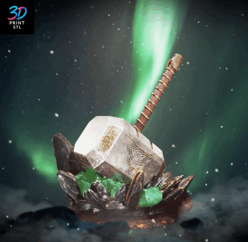 Thor Hammer Mjolnir | 3D Print File | STL
