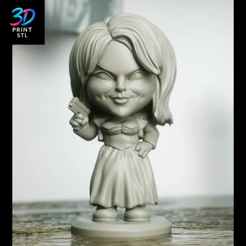 Tiffany Valentine Chibi | 3D Print Model | STL - Image 3