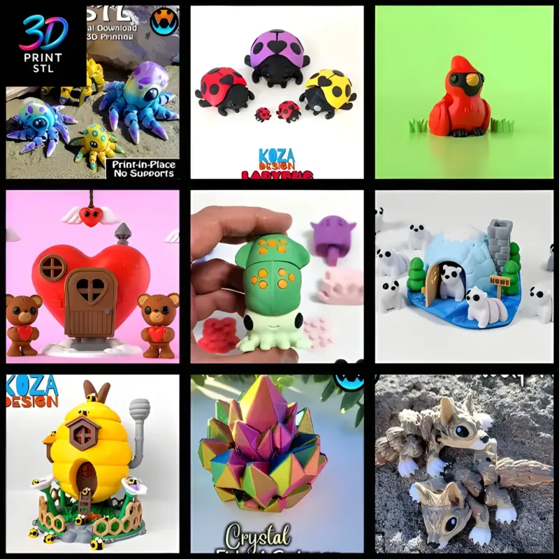 Tiny Flexi Wonders | 3D Print File | STL