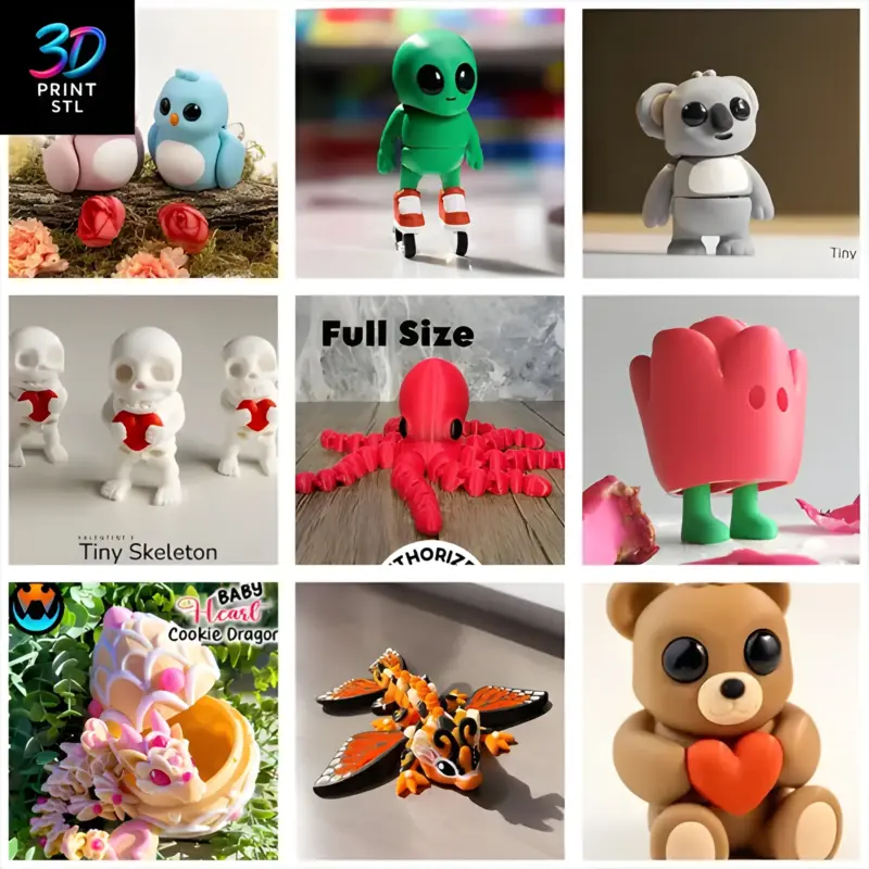 Tiny Flexi Wonders | 3D Print File | STL - Image 2