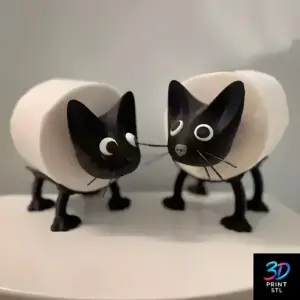 Cat Toilet Paper Holder | STL for 3D Printers