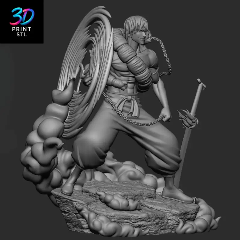 Toji Fushiguro Jujutsu Kaisen | 3D Print Model | STL - Image 5
