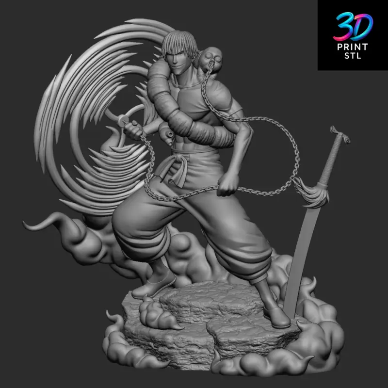 Toji Fushiguro Jujutsu Kaisen | 3D Print Model | STL - Image 6