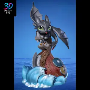 Toothless Figure How to Train Your Dragon | 3D Print Model | STL