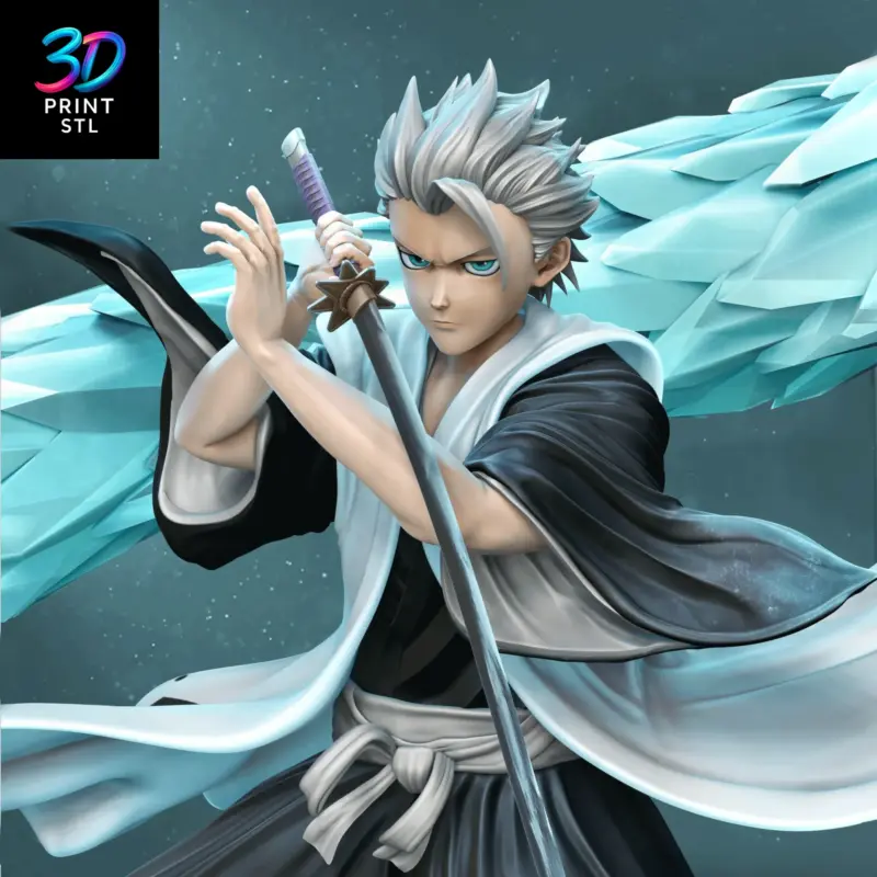 Toshiro Hitsugaya Bankai Diorama Bleach | STL for 3D Printers - Image 3