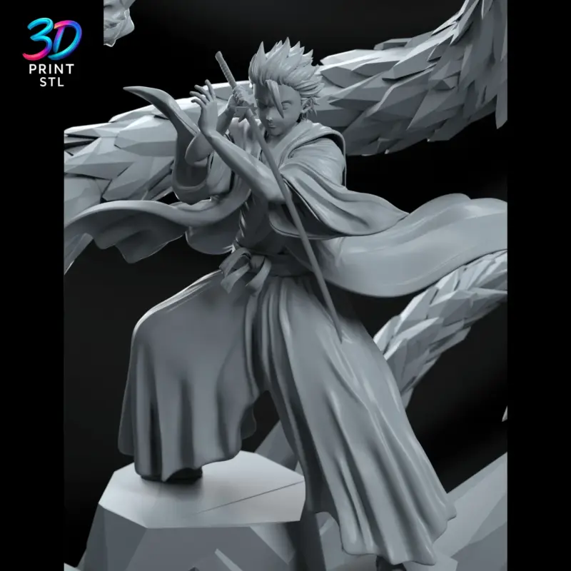 Toshiro Hitsugaya Bankai Diorama Bleach | STL for 3D Printers - Image 6