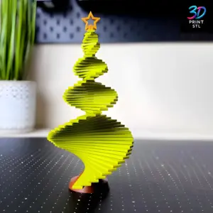 Twisted Christmas Tree | STL File for 3D Printing