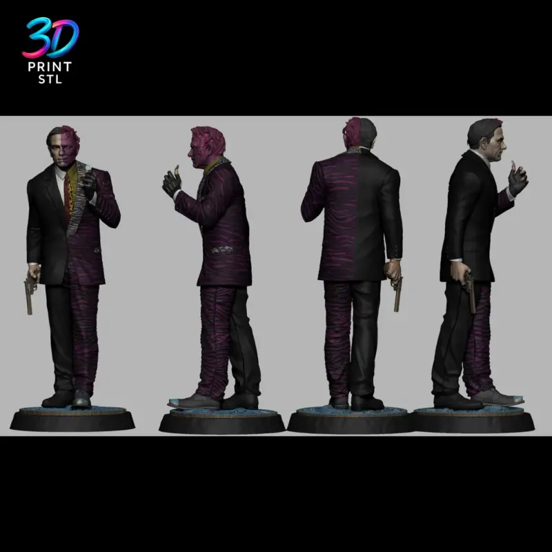 Two-Face DC Comics | 3D Print File | STL - Image 2