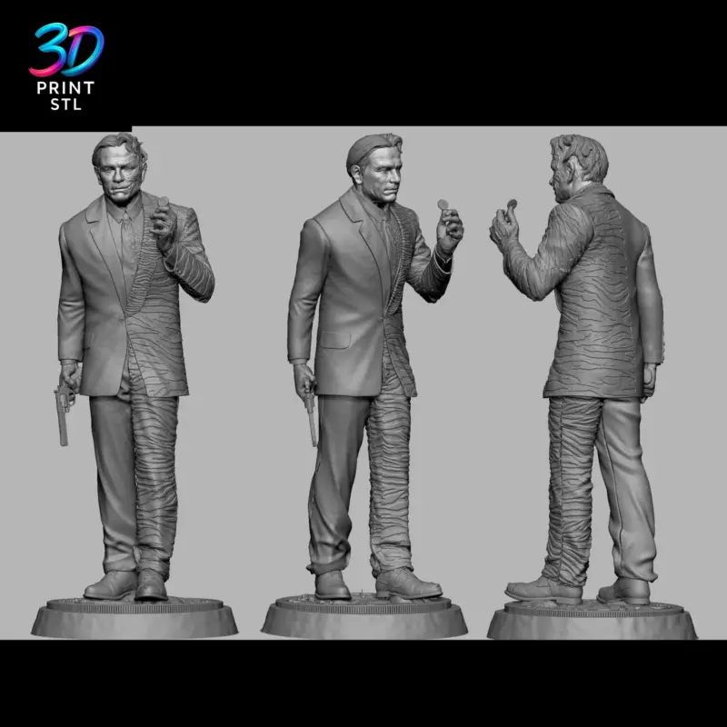 Two-Face DC Comics | 3D Print File | STL - Image 4