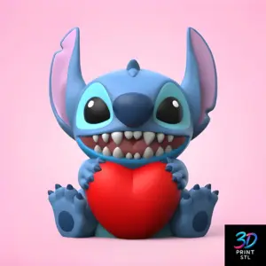 Valentine Stitch | 3D Print File | STL