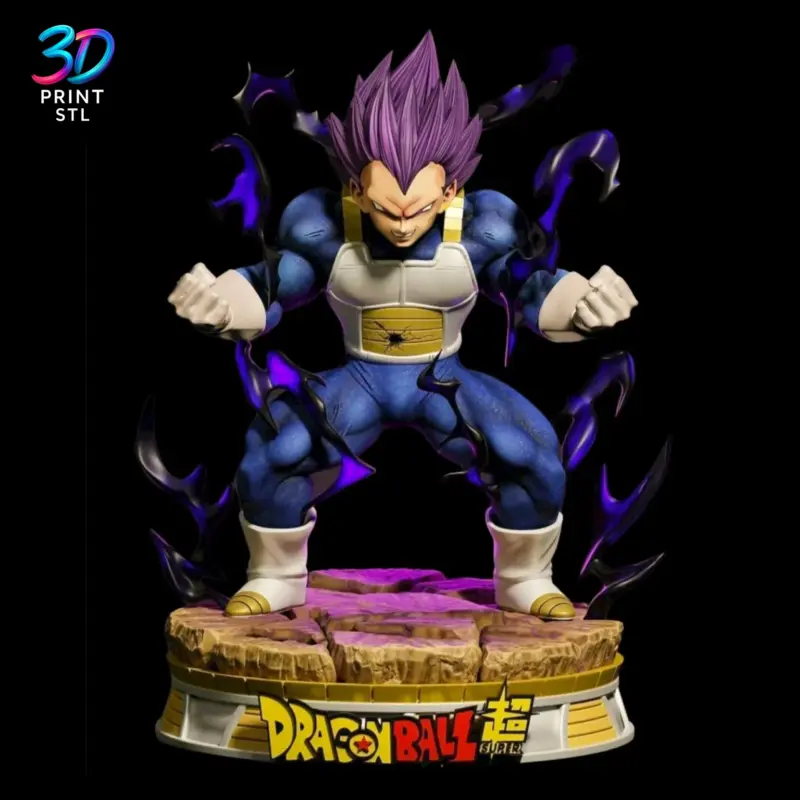 Vegeta Ultra Ego Figure Dragon Ball Super | 3D Print Model | STL