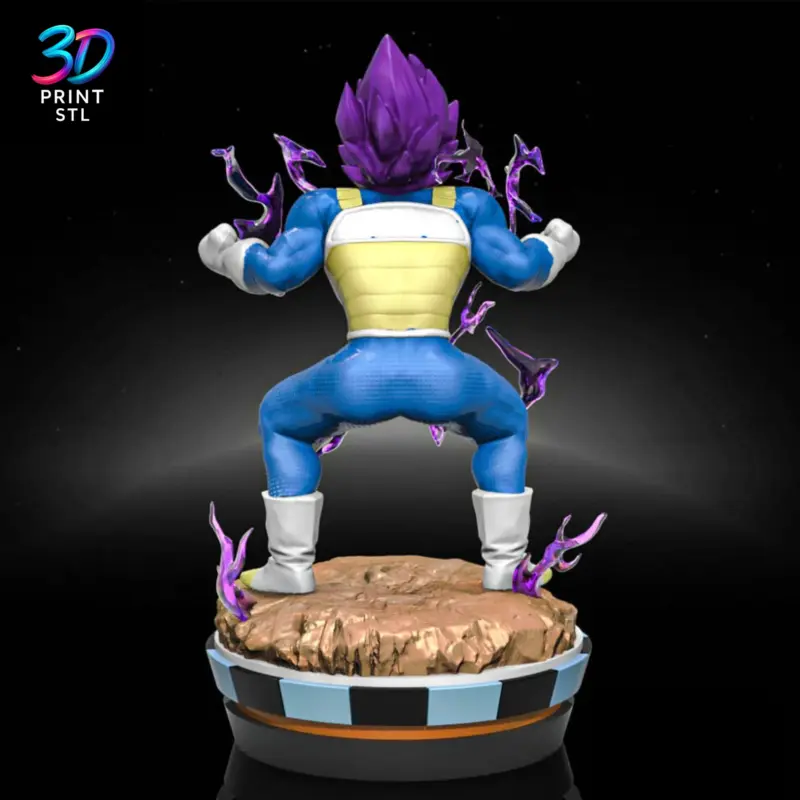 Vegeta Ultra Ego Figure Dragon Ball Super | 3D Print Model | STL - Image 2