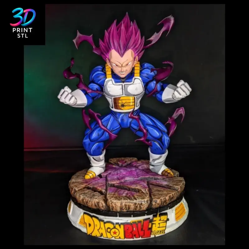 Vegeta Ultra Ego Figure Dragon Ball Super | 3D Print Model | STL - Image 3