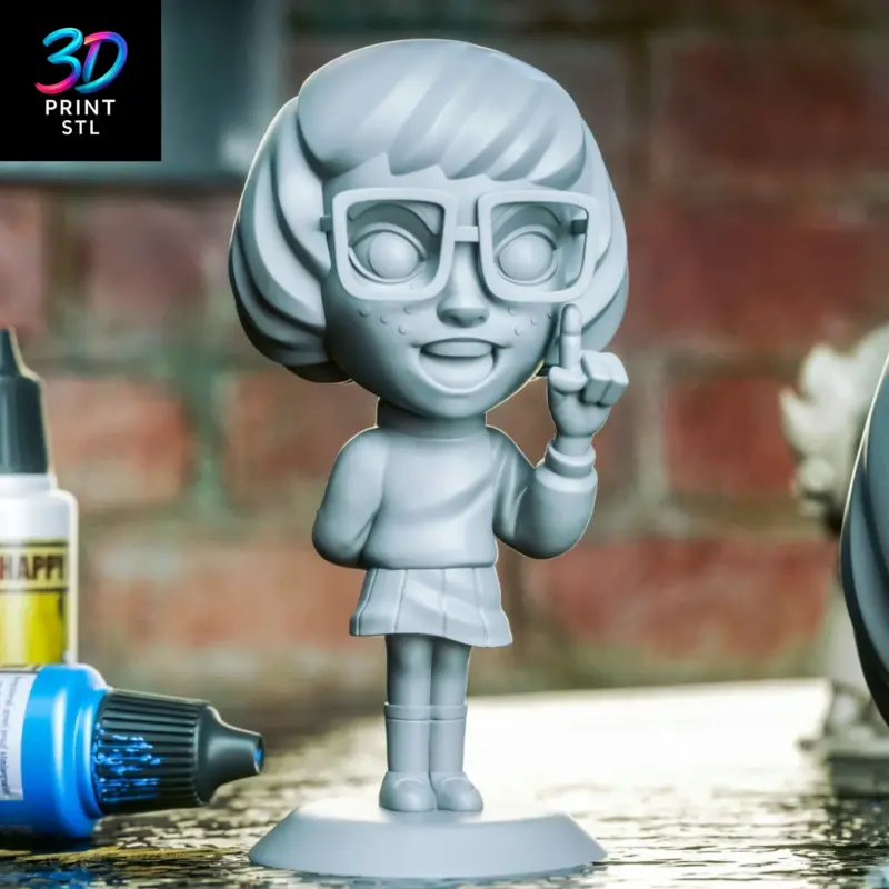 Velma Chibi Scooby-Doo | STL for 3D Printers - Image 3