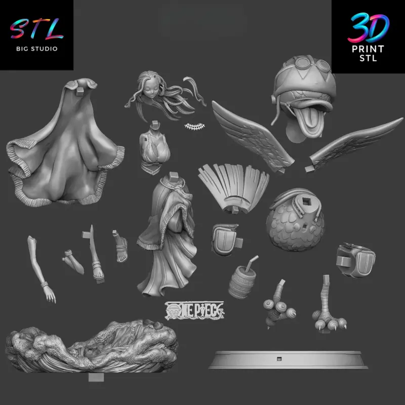 Vivi & Karoo Figure One Piece | 3D Print File | STL - Image 4