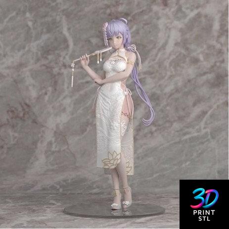 Cheongsam Girl Figure Vocaloid | STL for 3D Printers - Image 4