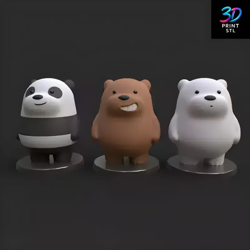 We Bare Bears | 3D Print File | STL