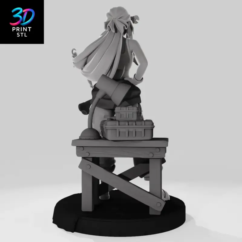 Winry Rockbell Diorama Fullmetal Alchemist | 3D Print File | STL - Image 4