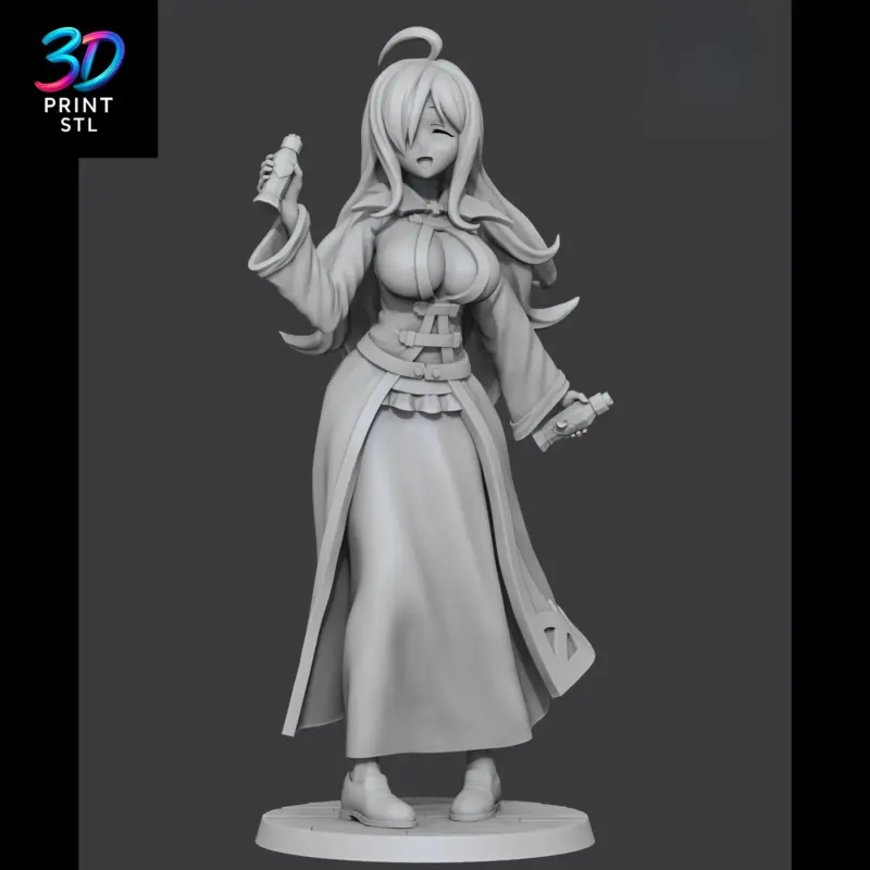 Wiz Figure KonoSuba | STL for 3D Printers - Image 2