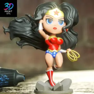 Wonder Woman Chibi DC Comics | 3D Print File | STL