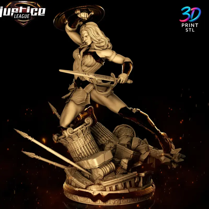 Wonder Woman Figure DC Comics | STL for 3D Printers - Image 2