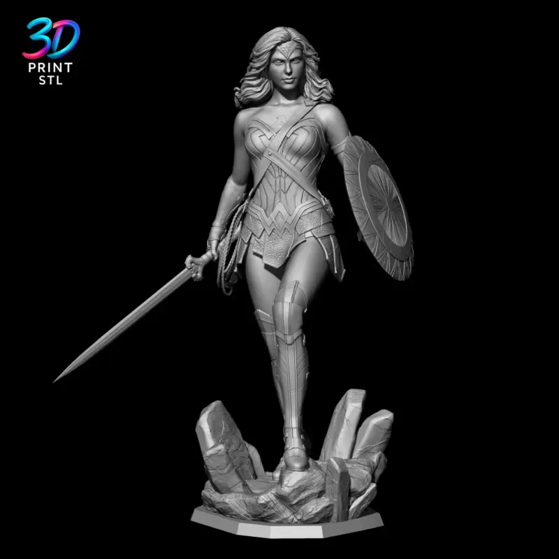 Wonder Woman DC Comics | 3D Print File | STL - Image 2