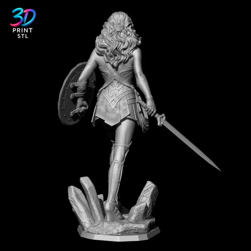 Wonder Woman DC Comics | 3D Print File | STL - Image 5