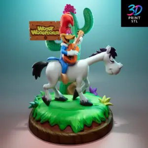 Woody Woodpecker Figure Classic Cartoon | 3D Print Model | STL