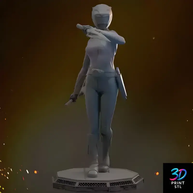 Yellow Ranger | STL File for 3D Printing - Image 2