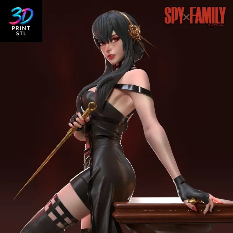 Yor Forger Spy x Family | STL File for 3D Printing - Image 4