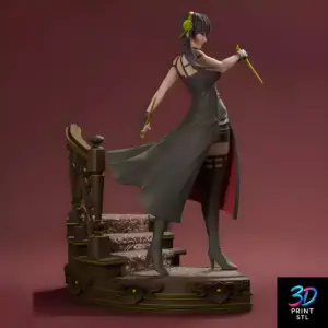 Yor Forger Thorn Princess Figure | STL 3D Print Model