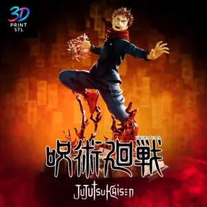 Yuji Itadori Figure Jujutsu Kaisen | STL File for 3D Printing