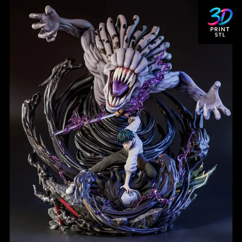 Yuta & Rika Diorama Jujutsu Kaisen 0 | 3D Print File | STL - Image 2