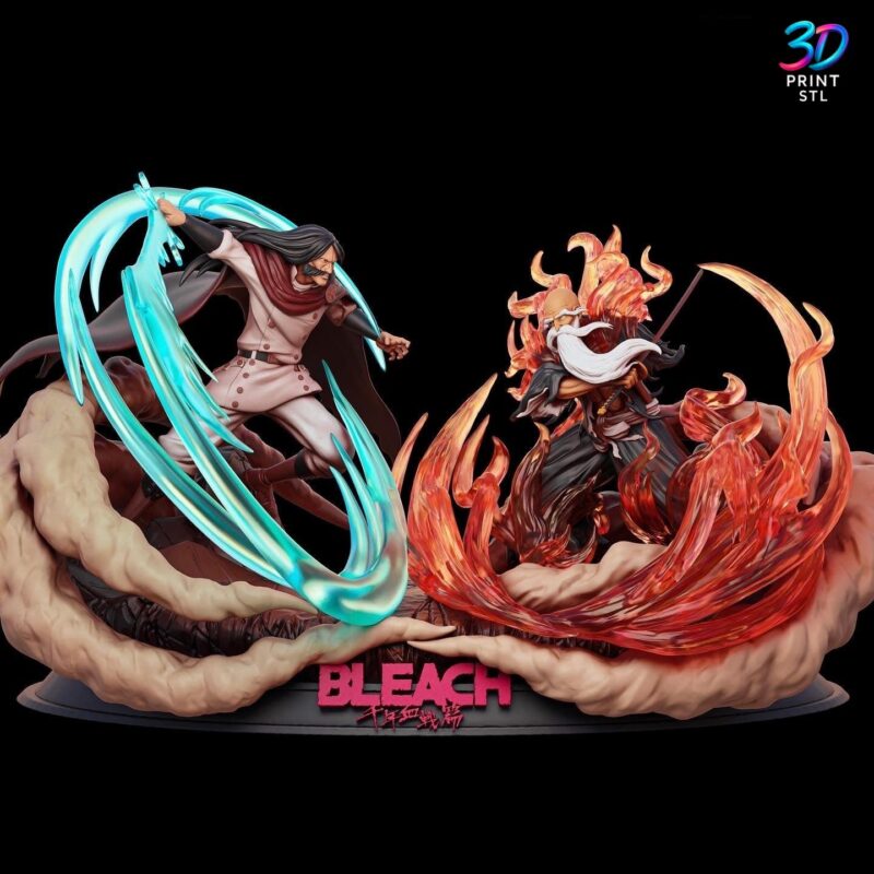 Yhwach vs Yamamoto Bleach | 3D Print Model | STL - Image 2