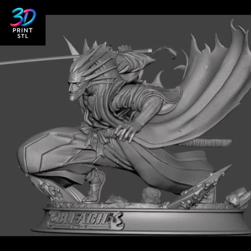 Zaraki Kenpachi Bleach | STL File for 3D Printing - Image 3