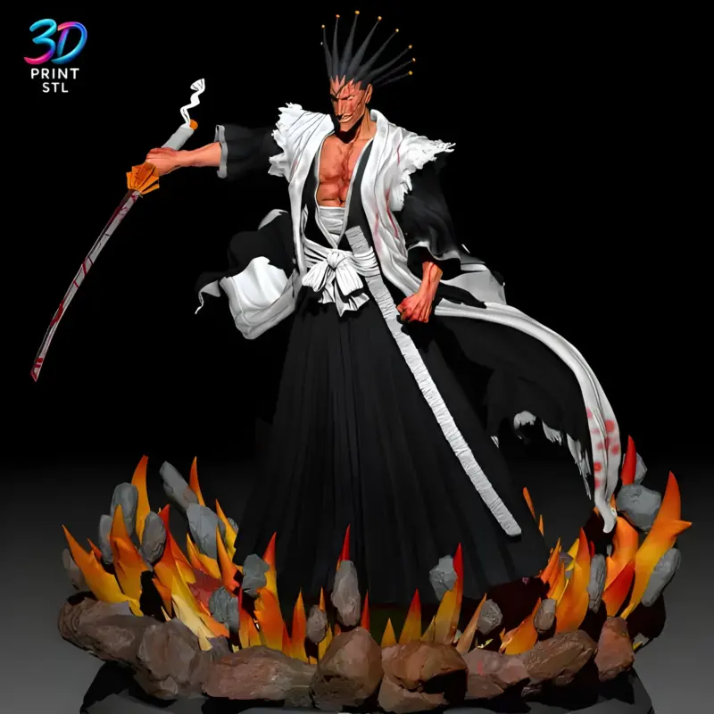 Zaraki Kenpachi | STL for 3D Printers - Image 4