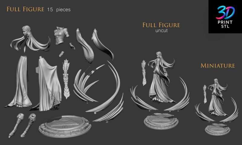 Zelda Princess The Legend of Zelda | 3D Print Model | STL - Image 2