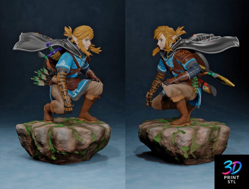 Princess Zelda Statue – Tears of the Kingdom STL 3D Print Model - Image 2