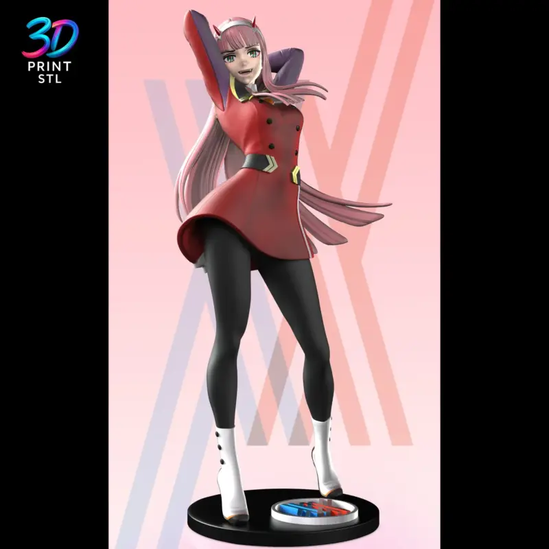 Zero Two Darling in the Franxx | 3D Print Model | STL