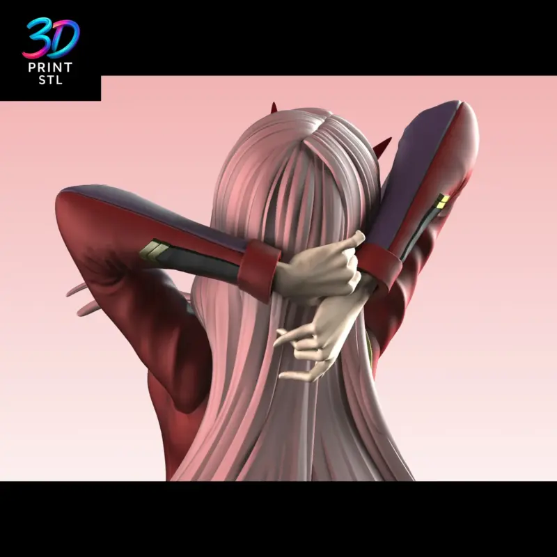 Zero Two Darling in the Franxx | 3D Print Model | STL - Image 3