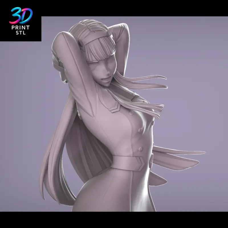 Zero Two Darling in the Franxx | 3D Print Model | STL - Image 6
