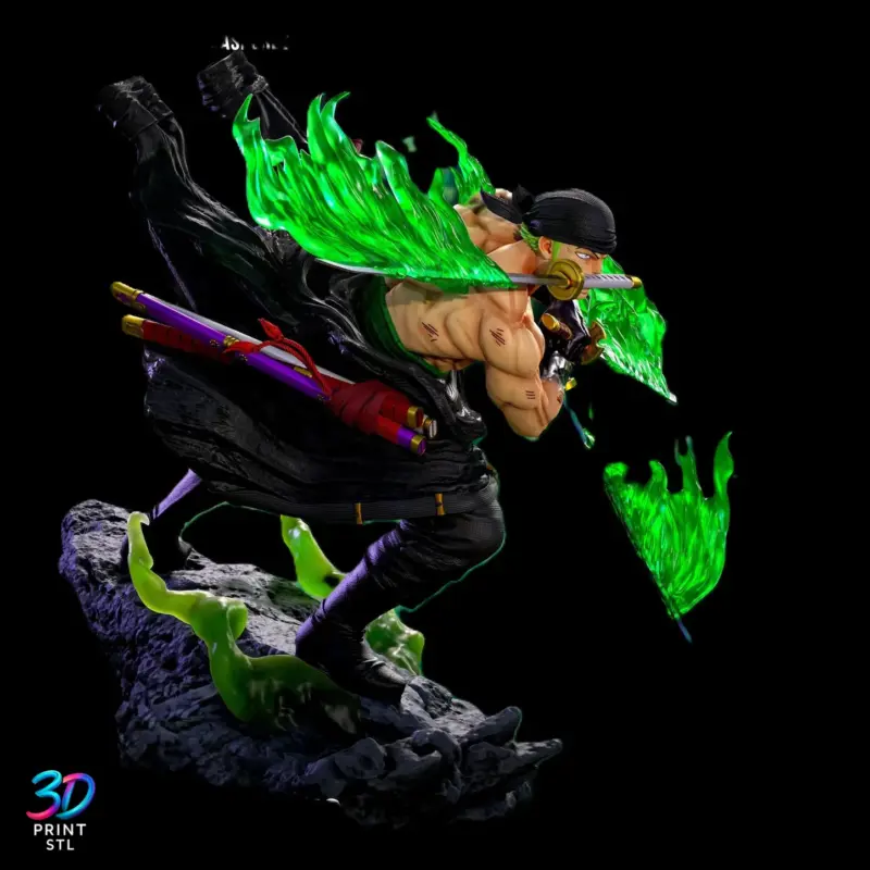 Zoro One Piece | 3D Print Model | STL - Image 5
