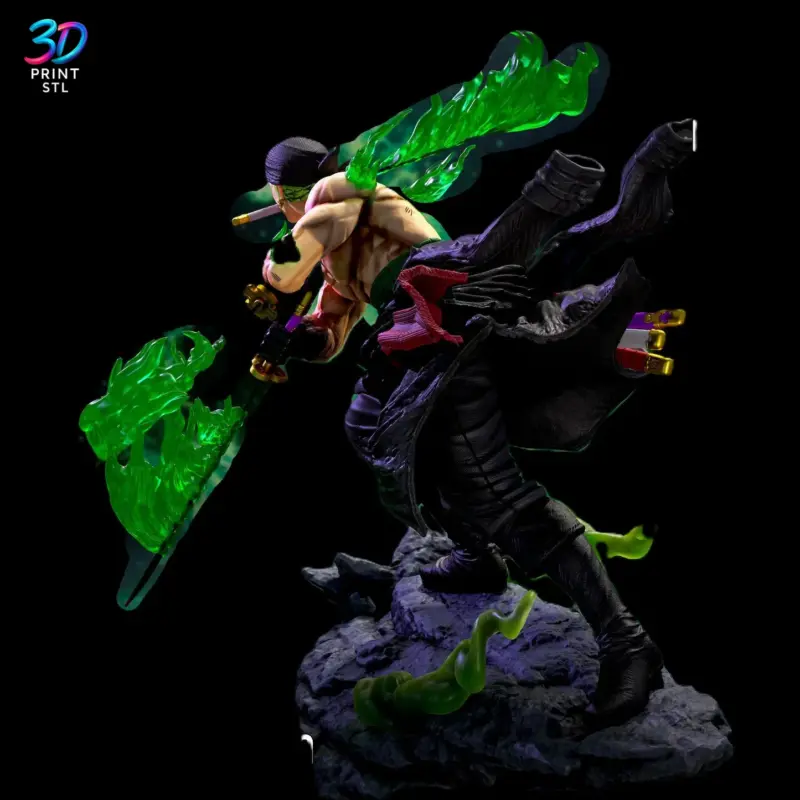 Zoro One Piece | 3D Print Model | STL - Image 2
