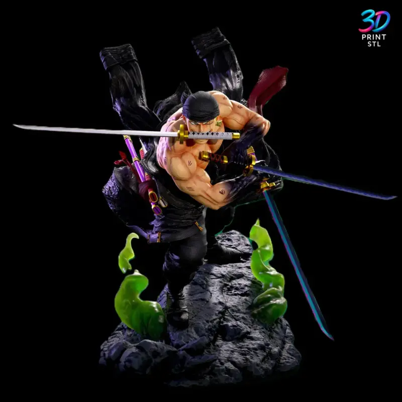 Zoro One Piece | 3D Print Model | STL - Image 3